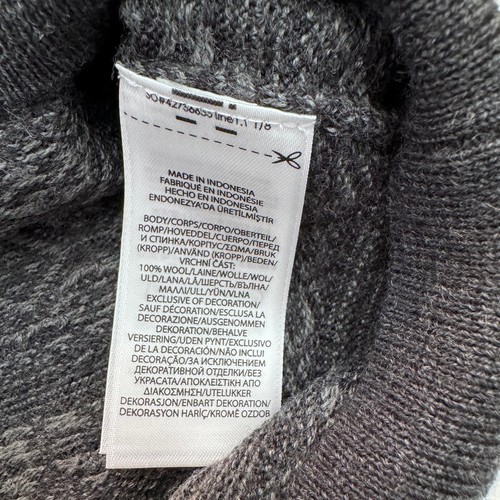 Polo RALPH LAUREN WOOL JUMPER Men's Merino Sweater Black Ornament Logo M Medium - Picture 6 of 7