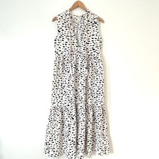 ASOS Sleeveless Maxi Dress in Spots Print Womens Size 4 Travel Casual Chic