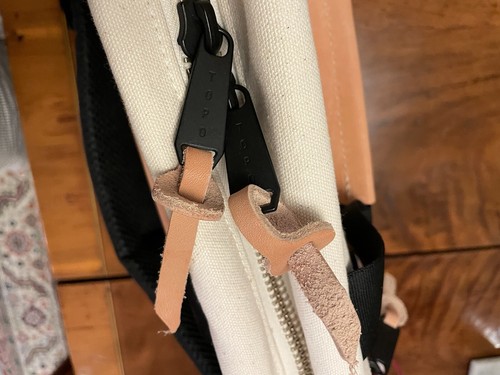 New! Topo Designs Heritage Canvas & Leather Briefcase Bag. Backpack. Made In USA - Picture 13 of 19