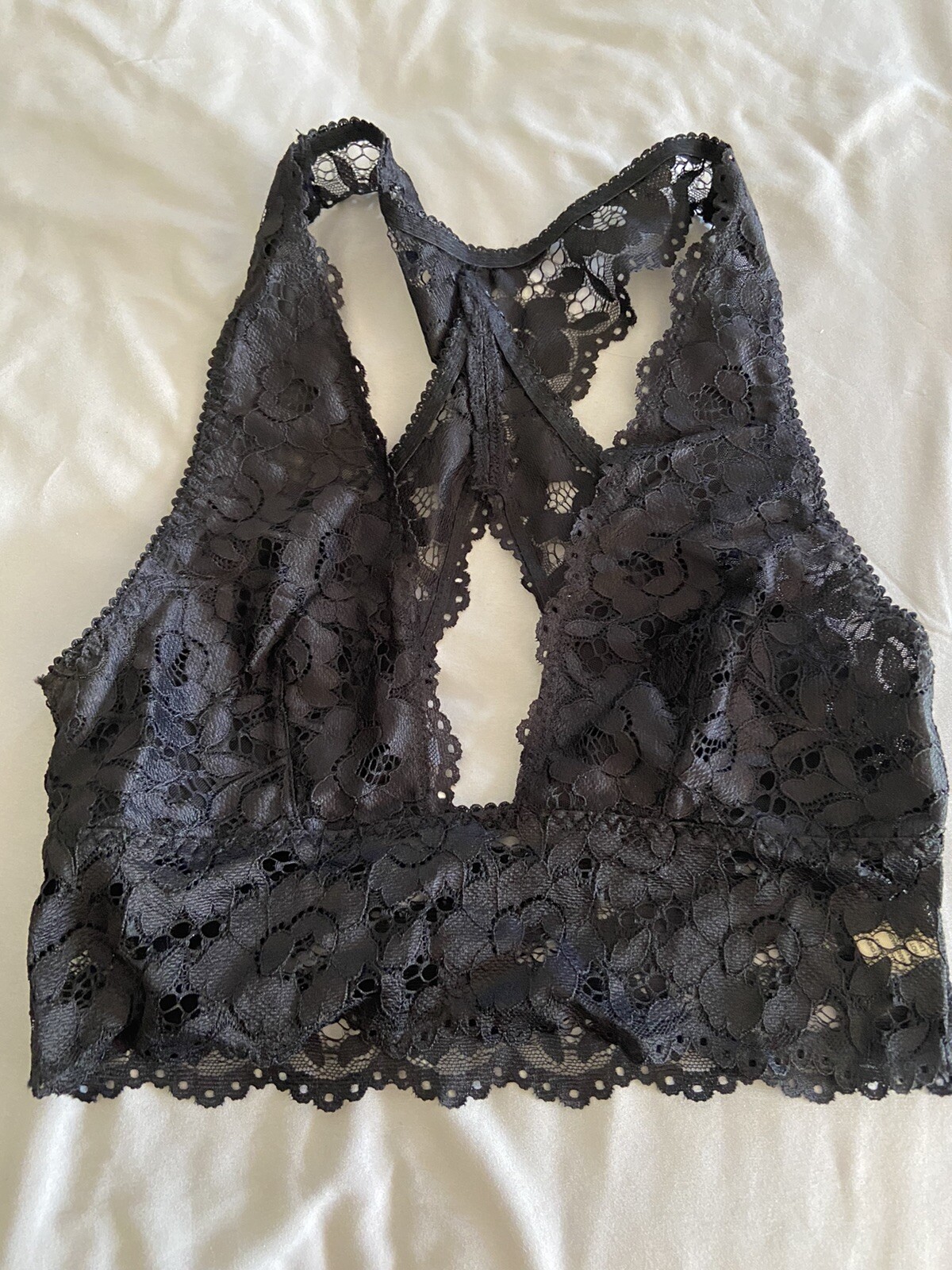Black Bralette Lace Small-image