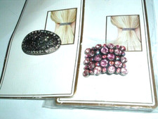 Two Conair Pink Black and White Rhinestone Elastic Ponytail Holders NEW