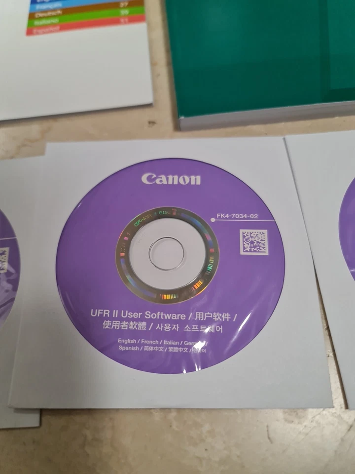 MANUALE + DRIVER SOFWTARE 3 CD CANON ADVANCE dx C5760I C5750i C5740i C5735i - Immagine 4 di 4