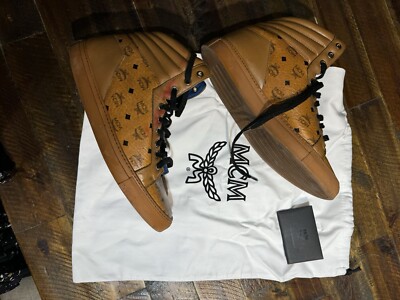 MCM High-Top Sneaker Men Size 44 Brown Leather | eBay display picture 1