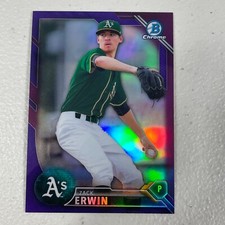 2016 Bowman Chrome ZACK ERWIN #BCP223 Purple Refractor Rookie 233/250