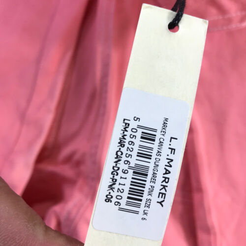 LF Markey Jumpsuit Womens 2 US Marcy Dungaree Canvas Pink Pocket One Piece - Picture 12 of 13