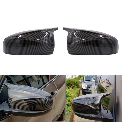 For 2007-2013 BMW X5 X6 E70 E71 Side Mirror Cover Caps Carbon Fiber - M Style