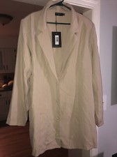 Pretty Little Thing-Long Sleeve Blazer Dress - US 20