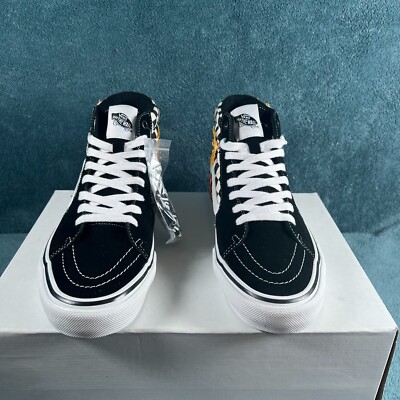 VANS Rare Skateistan Sk8-Hi Men\'s Black Check Leather Skateboard Shoes Size US 9 VANS Rare Skateistan Sk8-Hi Men main image 3