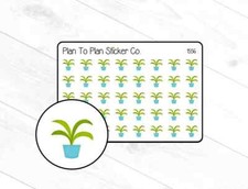 1556 Water The Plants Planner Stickers.
