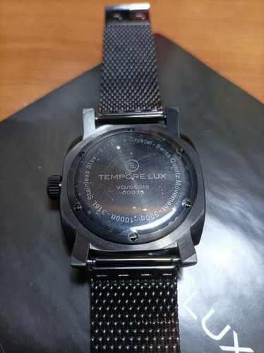 TEMPORE LUX V ONE DIVER 300 M QUARZ PVD BRACCIALE MILANO PELLICOLATO + SCATOLA - Foto 2 di 7