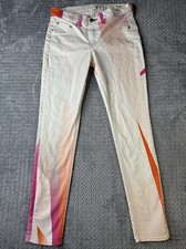 Rag & Bone Women's Jeans Size 28 80s Vibe Intermix In White Highlighter Jeggings