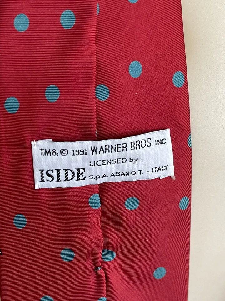 Cómics de Looney Tunes Mania Tie Bugs Bunny Warner Bros Disney dibujos animados de seda 1991 Foto 4 de 4