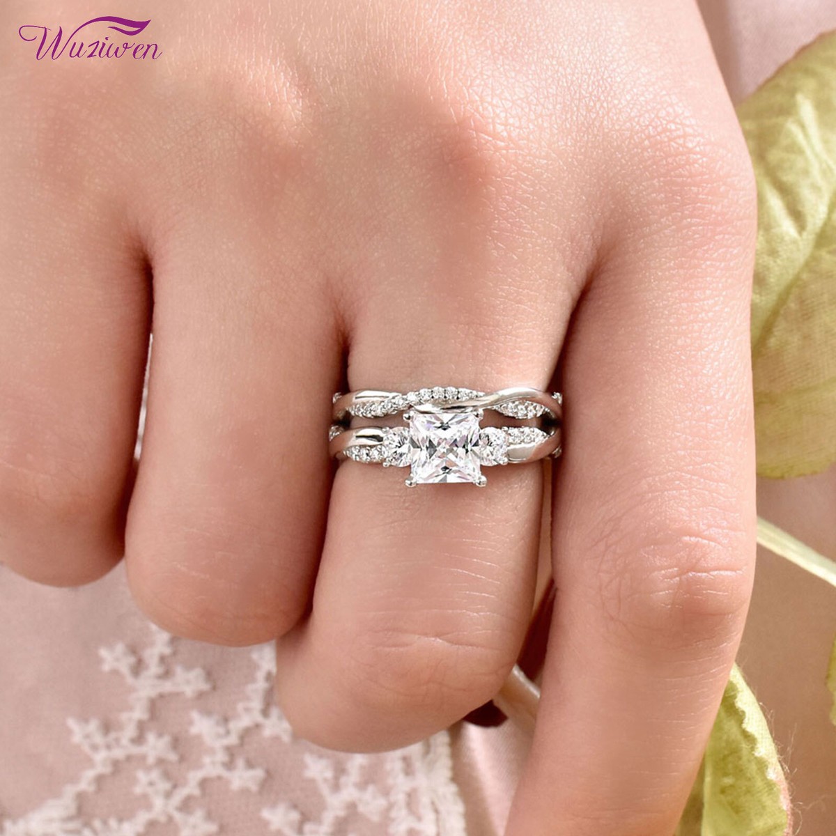 Eternity Band Rings For Women Women's Sterling Silver Eternity