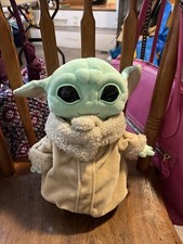 Star Wars Mandalorian The Child Grogu Baby Yoda 9" Plush Toy EUC Mattel 2020