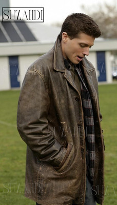 Dean Winchester Jensen Ackles inspired Distressed Brown Real