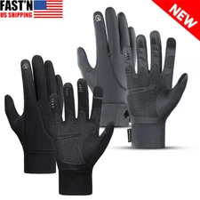 Winter Cycling Gloves Touch Screen Water Resistant Windproof Warm for Men Women
