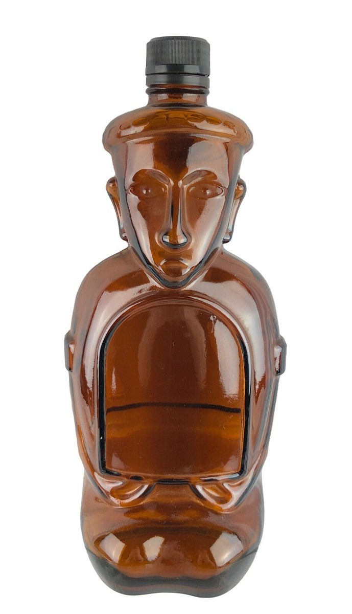 Vintage Kahlua Figural Bottle Brown Glass Heritag Edition