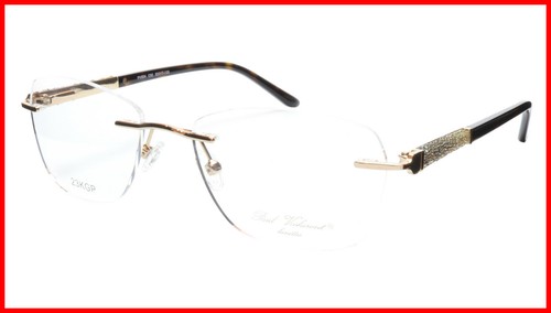 Paul Vosheront Eyeglasses Frame PV504 C02 Gold Plated Acetate Italy 52-17-135 36 - Picture 1 of 9