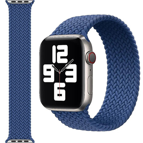 Oryginalna bransoletka Apple Watch pleciona solo pętla atlantycki niebieski 40mm rozmiar 2 - Zdjęcie 1 z 2