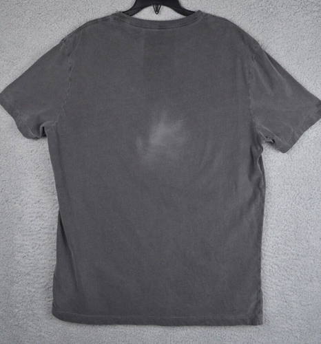 Allsaints Ossage Shirt Mens Large 41" Gray Designer Velvet - Picture 7 of 15