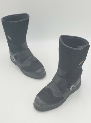 Sidi Canyon Gore-Tex Black Suede Leather Moto Boots Men's Size 7.5 US 41 EU