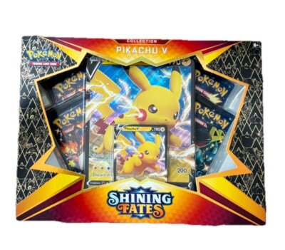 pokémon trading card game pikachu v box Pokemon Shining Fates Trading Card Game Pikachu V Box Factory Sealed PIKACHU  V 820650828690| eBay