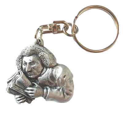 Samuel Johnson handgefertigter Schlüsselanhänger aus massivem englischem Zinn Hin-KR1189