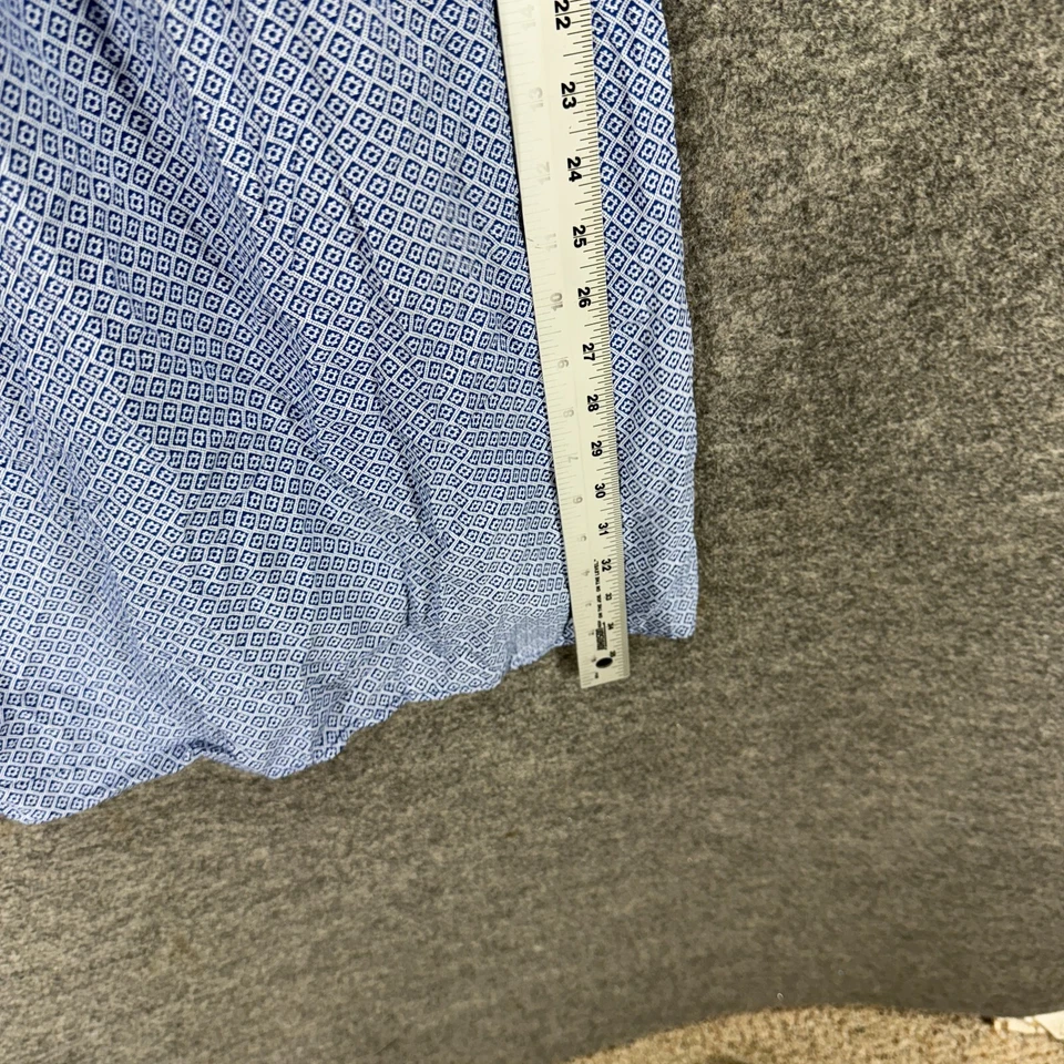 Vestido Antiguo Azul Marino Para Mujer S Pequeño Azul Funda Geométrica Midi Cintura Elástica Mangas Foto 4 de 4