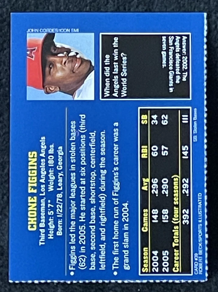 CHONE FIGGINS 2006 Sports Illustrated for Kids SI For Kids #39 MLB LA Angels NM+ - Image 2 of 2