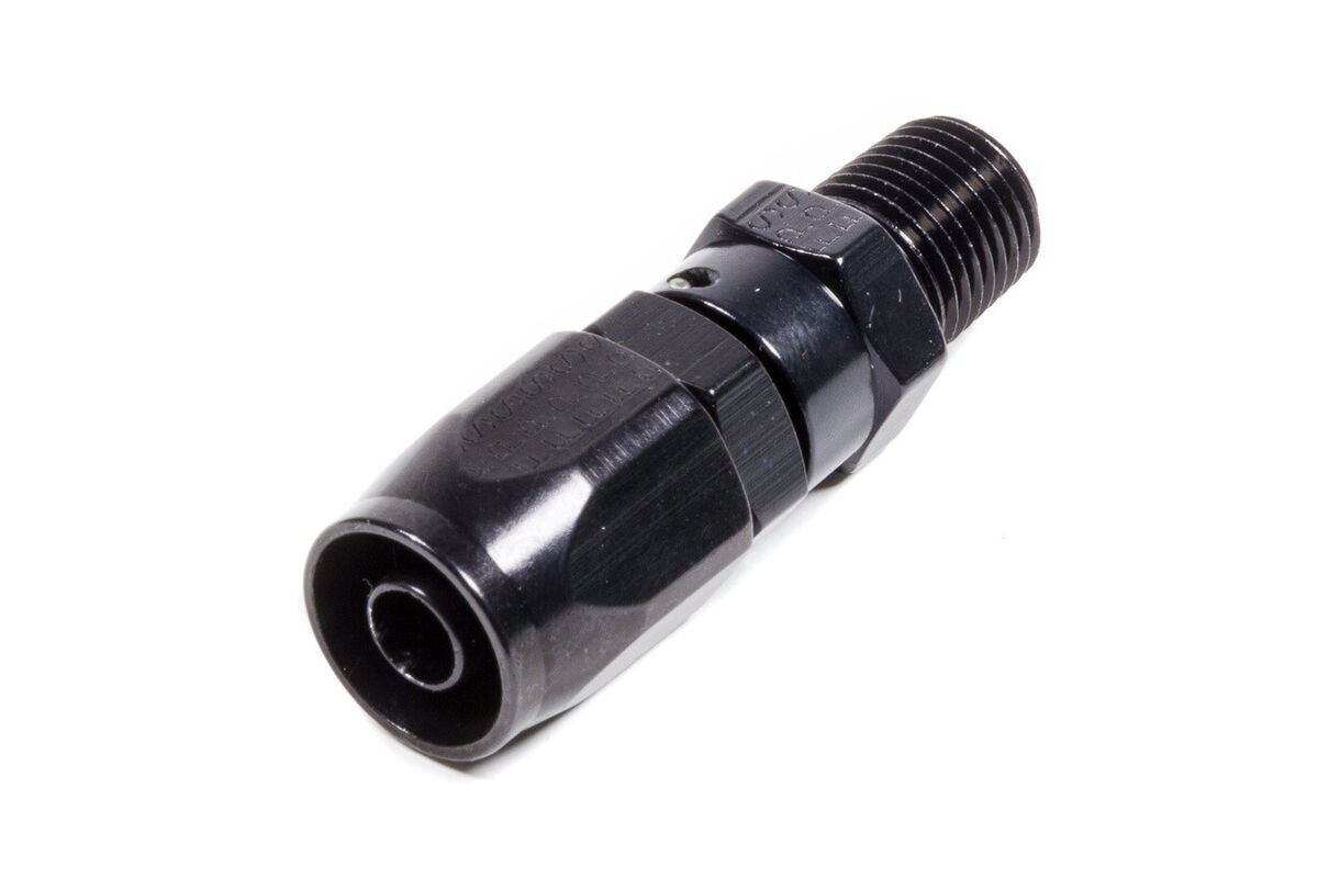 Fragola #6 Straight x 1/4 MPT Hose End Black 190106-BL Fragola #6 Straight x 1/4 MPT Hose End Black 190106-BL