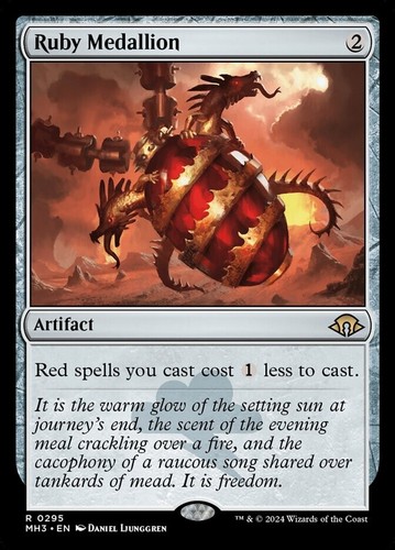 Ruby Medallion x1 NM - Modern Horizons 3 (MH3) - Magic the Gathering
