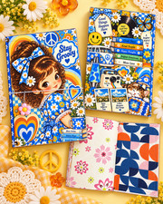 Handmade Junk Journal, Planner Cover, Travelers Notebook Vinyl Cover