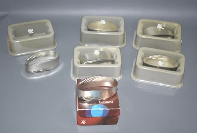 6 x schöne WMF Serviettenringe versilbert Serviettenring Fach #F2 - Bild 1 von 4