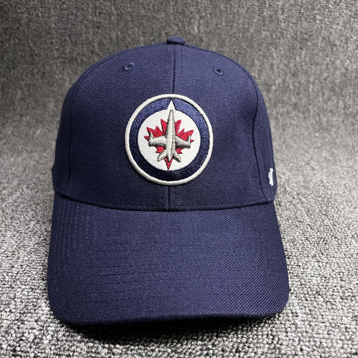 New '47 Brand Winnipeg Jets NHL Navy Blue Clean Up Adjustable Hat Cap