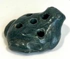 READ Vtg Bauer California Small Frog Flower Frog Art Pottery Matte Green Antique
