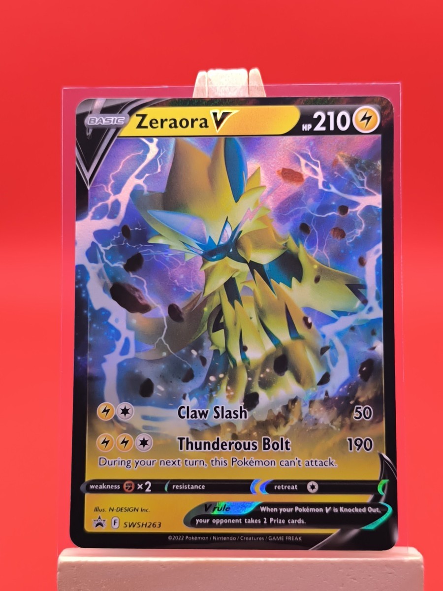 Zeraora V ホロカード 210 HP Zeraora V SWSH263 Ultra Rare Holo Black Star Promo Pokemon Card