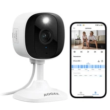 AOQEE 2K 3MP Home Security Camera Outdoor/Indoor for Pet/Baby Color Night Vision