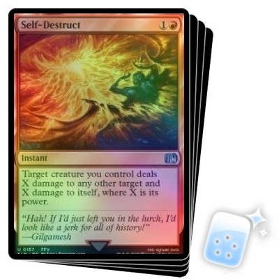 FOIL SELF-DESTRUCT X4 Final Fantasy FIN Magic MTG MINT CARD | eBay