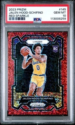 2023-24 Panini Prizm - Jalen Hood-Schifino #145 Red Sparkle Prizm