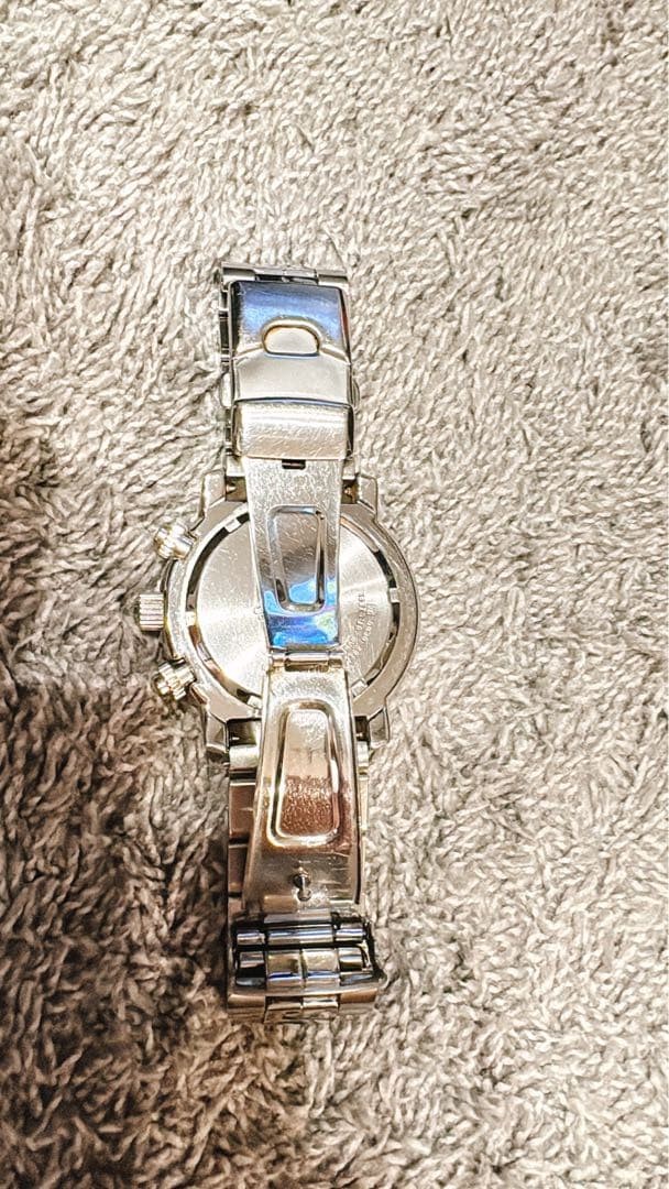 Seiko 7T62-0EB0 Quartz Chronograph Watch Working New Battery From Japan Good image 5