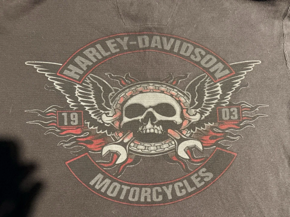 Harley-Davidson 2009 vintage térmica manga media larga Foto 4 de 4