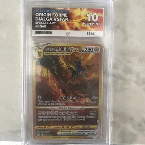 Pokemon Card Origin Forme Dialga VSTAR GG68/GG70 Ace 10 Gem Mint Perfect Subs