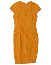 VINTAGE Womens Sheath Dress IT 44 Medium Beige GS13