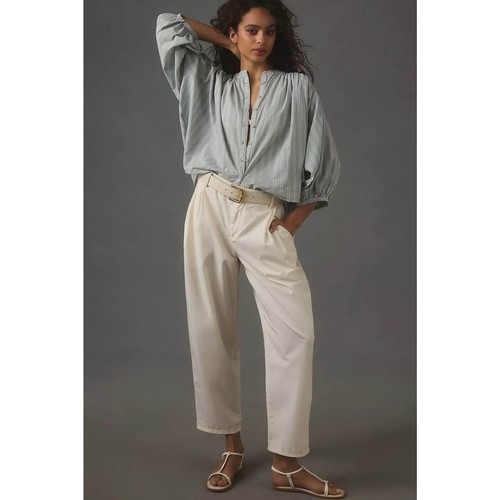 Pilcro Women’s Sidney Batwing Buttoned Versatile Blouse Sz S