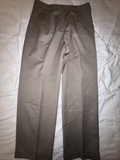 Brooks Brothers Wool Dress Pants Women  s Size 12 Brown Career Lined Pleated Cuff