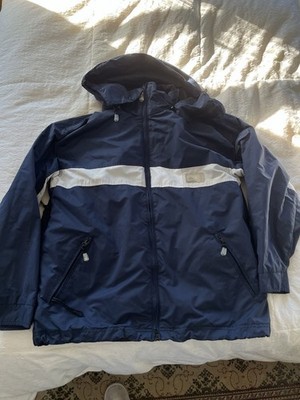 Vintage Y2K Quiksilver Snow Jacket Women s Blue & gray Size Medium