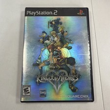 Kingdom Hearts II 2 PS2 Playstation 2 Black Label Complete CIB Manual Tested