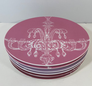 Genevieve Lethu vaisselle vintage 6 assiettes entrée dessert salade Modèle Hortense Vintage 1991assiettes diner entrée dessert - France
