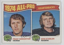 1975 Topps 1974 All-Pro Fran Tarkenton Ken Stabler #208 HOF 14tz
