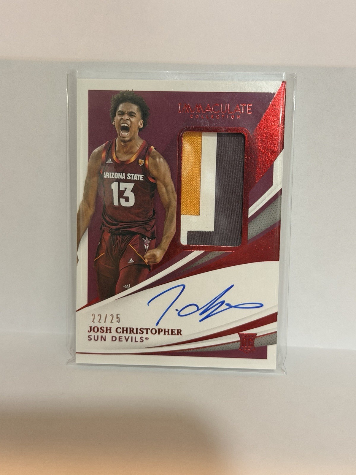 2021-22 Panini Immaculate  Rookie Patch Autographs Josh Christopher #41 /25